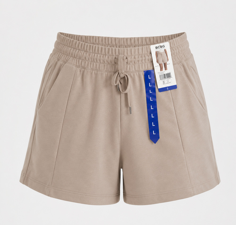 New Women's BCBG Tan Pull-On Casual Shorts - Size Large - NWT
